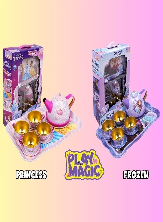 PlayMagic Children's Tea Set Princess | Tea Party Set Toy Pretend Play Gifts Age 3-6, Kids Girls |Toys Kitchen Tea Set Princess 14 Pieces|Kitchen Pretend Play for Girls Boys - Image 3