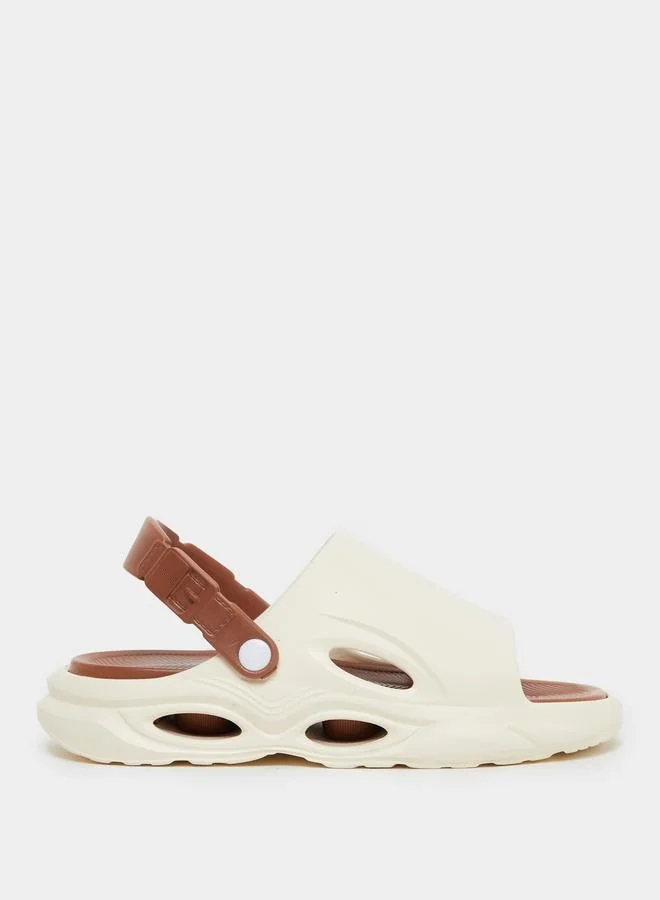 Cut-Out Detail Back Strap Comfort Sandals