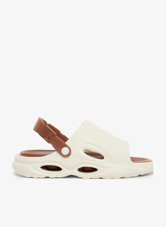 Styli Cut-Out Detail Back Strap Comfort Sandals