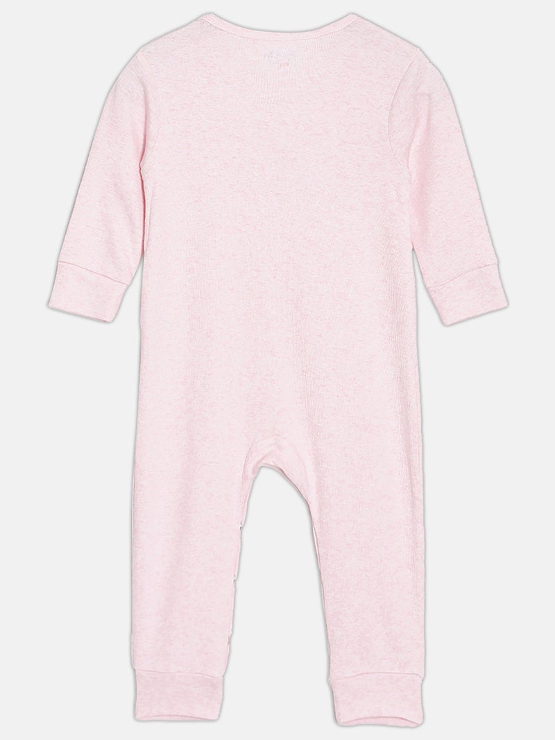 Broon Infant Girls Orange and Pink Printed Organic Cotton Sleepsuit Pack of 2 - Image 5