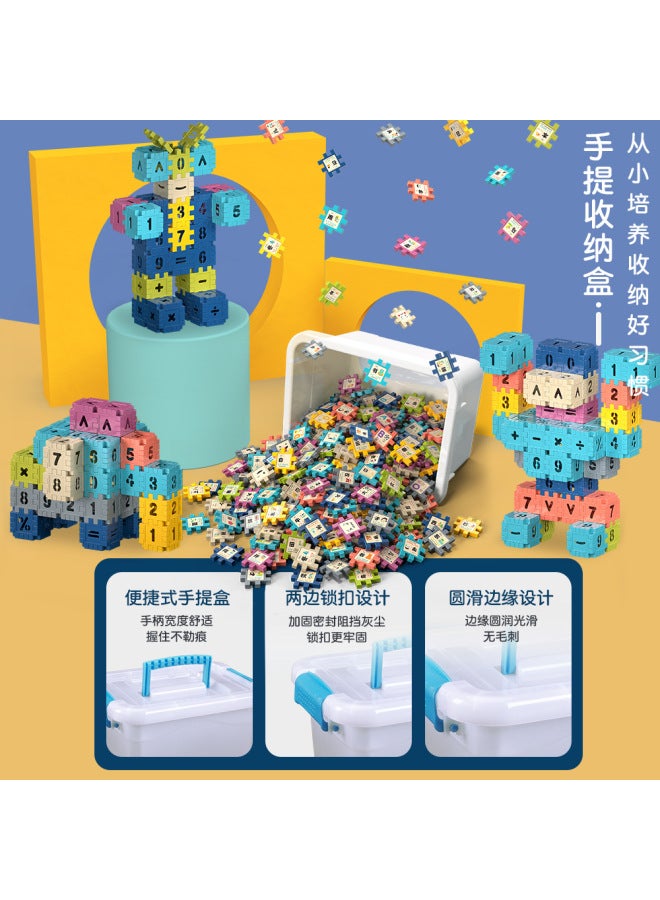 Diy 3.6 Square Building Blocks In Morandi Color Series, Children's Early Education Educational Assembly And Construction Toy Set - Image 4