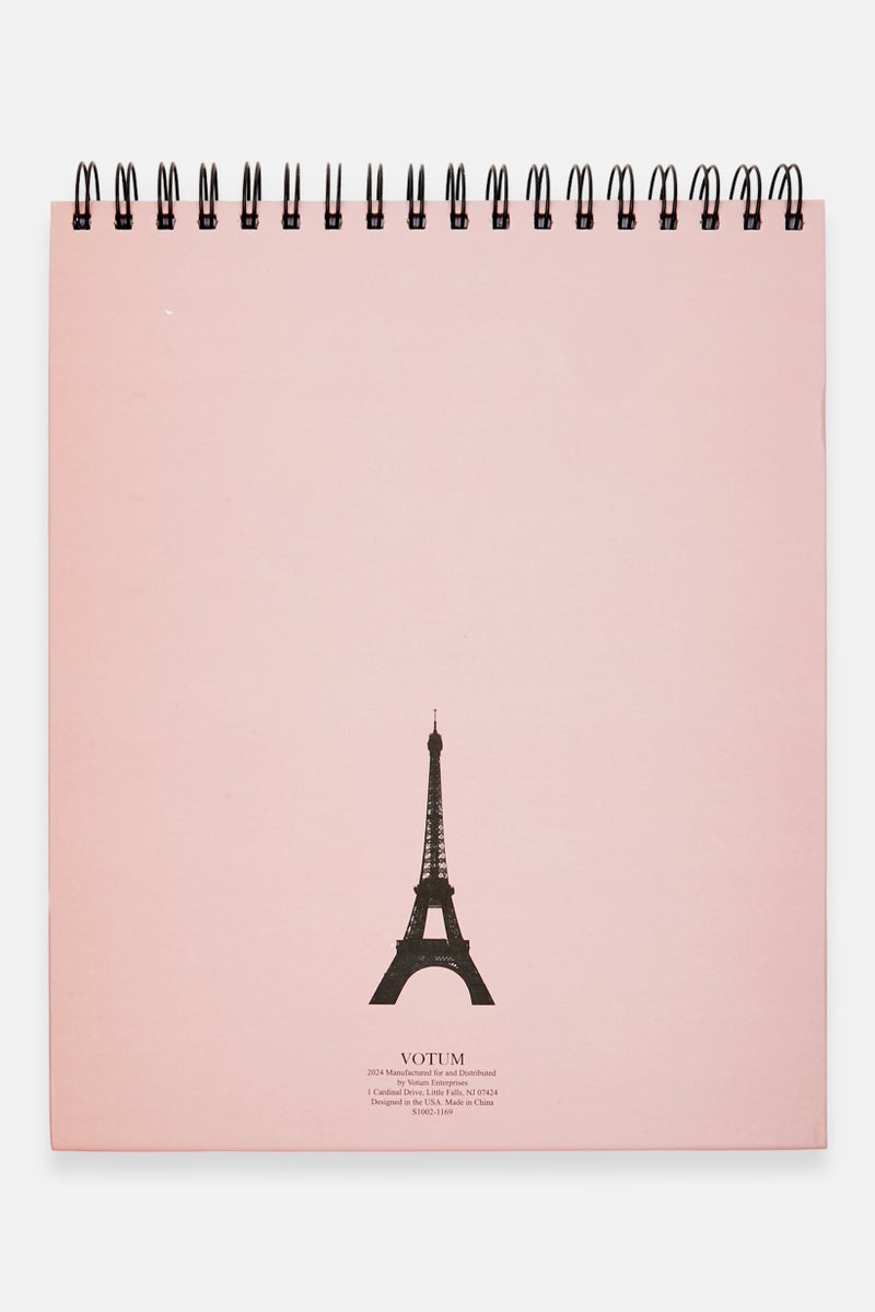 VOTUM Eiffel Tower Spiral Sketchbook, Light Pink - Image 2