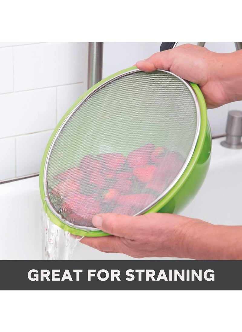 Oasisgalore Stainless Steel Splatter Screens with Insulated Handles for Frying Pans  - Image 4