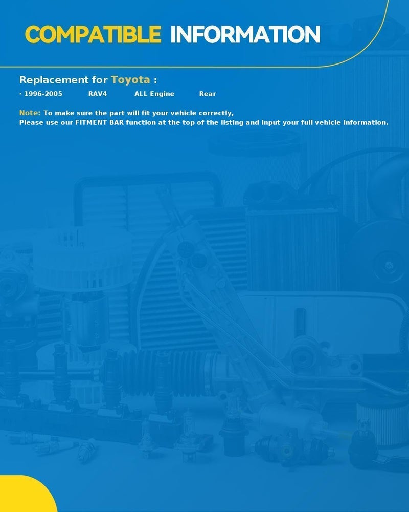 PHILTOP فيلتوب 37199 ممتص صدمات خلفي لراف-4 1996 1997 1998 1999 2000 2001 2002 2003 2004 2005، ممتصات مع مجموعة زنبرك ملفوف - Image 2