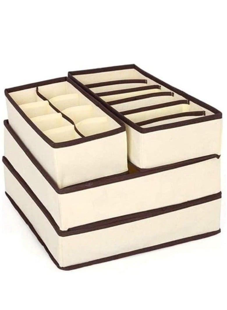 طقم صندوق منظم الملابس الداخلية مكون من 4 قطع - Image 5