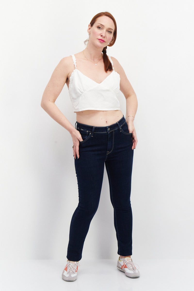 rvca تي شيرت بلا أكمام على شكل حرف V للنساء، أبيض - Image 4