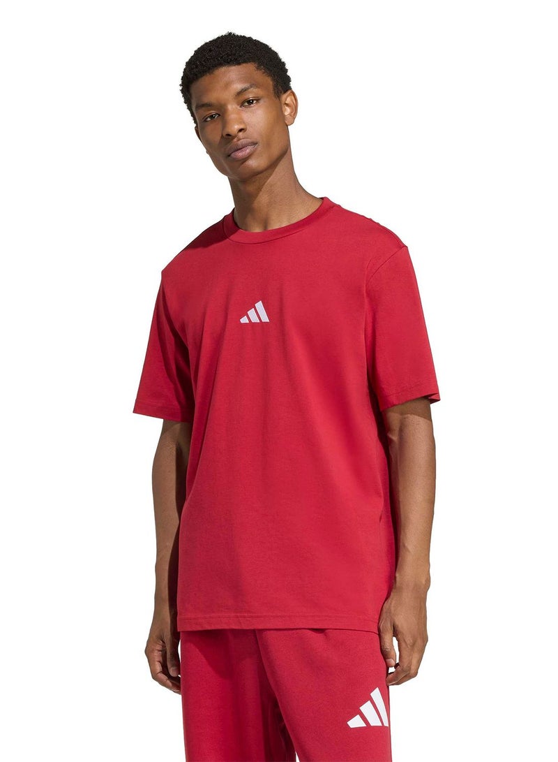 Adidas Essentials Small Logo Single Jersey T-Shirt - Image 1