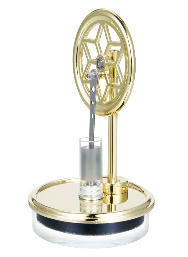 Low Temperature Stirling Engine Assembled Educational Steam Heat Model for Classroom Teaching Experiment Alloy Parts Efficient and Quiet Gift for Physics and Science Enthusiasts Teacher Adults Kids - Image 1