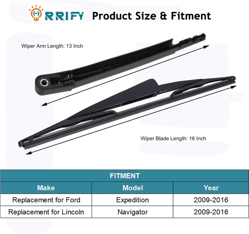 ORRIFY Rear Windshield Wiper Arm Blade for Ford and Lincoln - Image 2