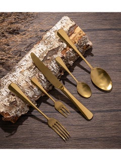 La Mesa 20PCS CUTLERY SET SHINY AND MATT GOLD  - Image 1