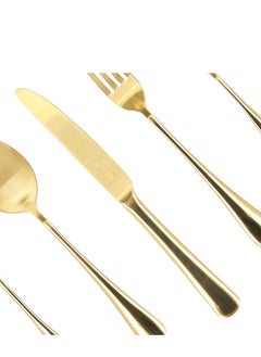 La Mesa 20PCS CUTLERY SET SHINY AND MATT GOLD  - Image 4