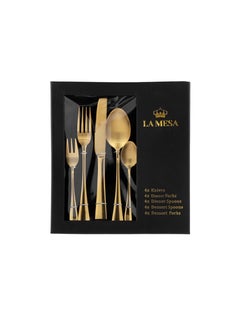 La Mesa 20PCS CUTLERY SET SHINY AND MATT GOLD  - Image 2