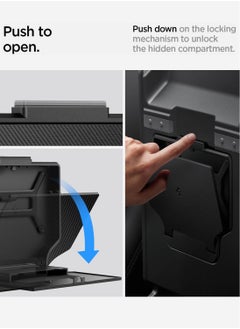 Spigen One-Tap Hidden Storage Box (Carbon Edition) for Tesla Model 3 2024 Refresh Center Console Organizer Armrest  - Image 4