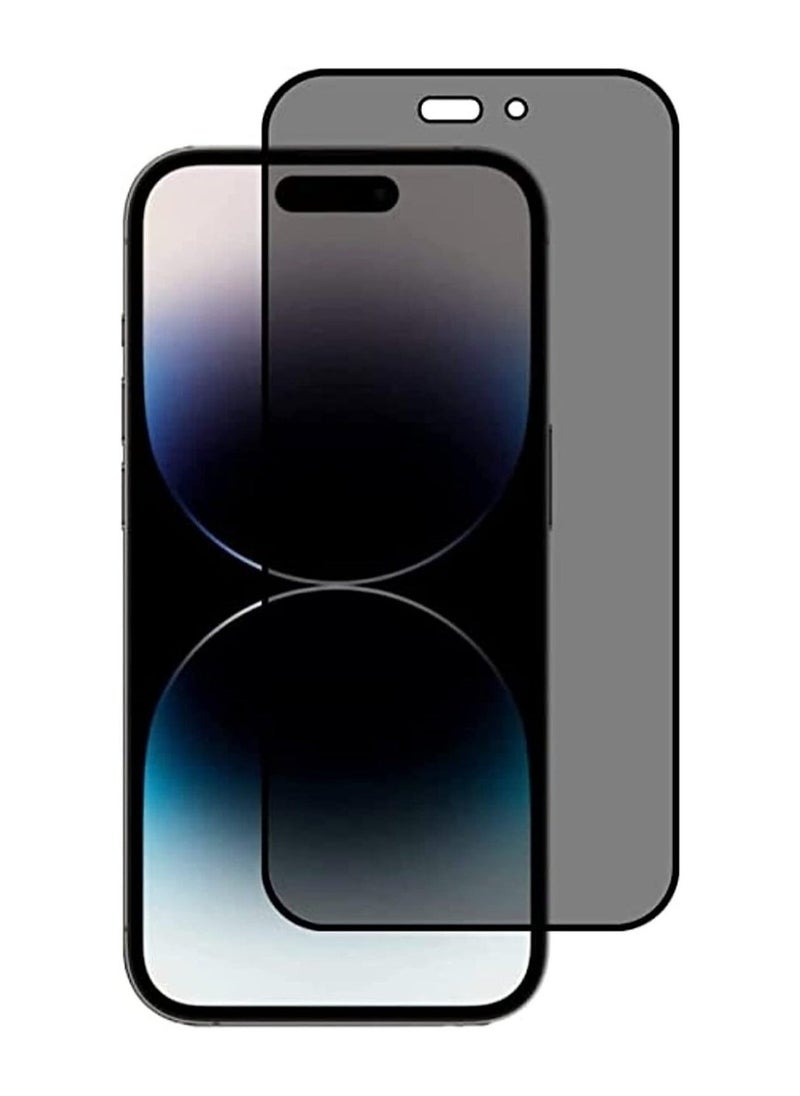 vesus iPhone 14 Pro Max Privacy Screen Protector Anti-Spy Tempered Glass Film 9H Hardness Scratch Resistant Bubble Free Anti Spy Tempered Glass Screen Protector - Image 1