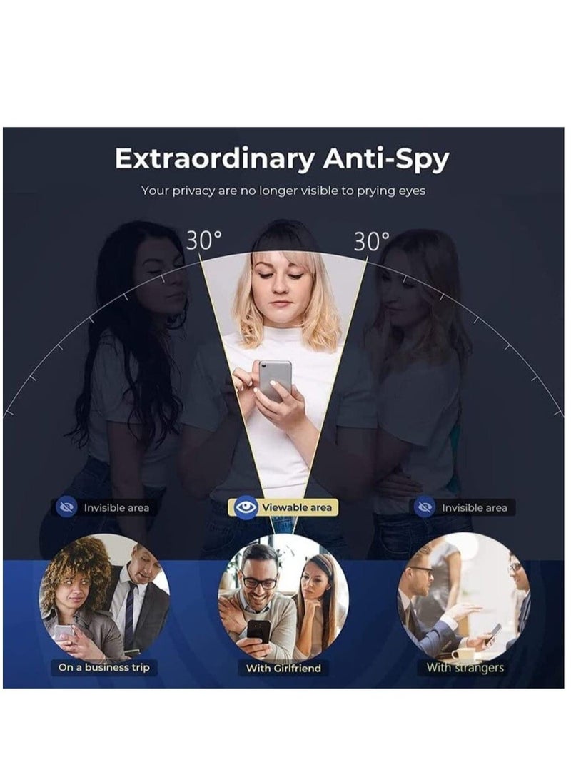 vesus iPhone 14 Pro Max Privacy Screen Protector Anti-Spy Tempered Glass Film 9H Hardness Scratch Resistant Bubble Free Anti Spy Tempered Glass Screen Protector - Image 4