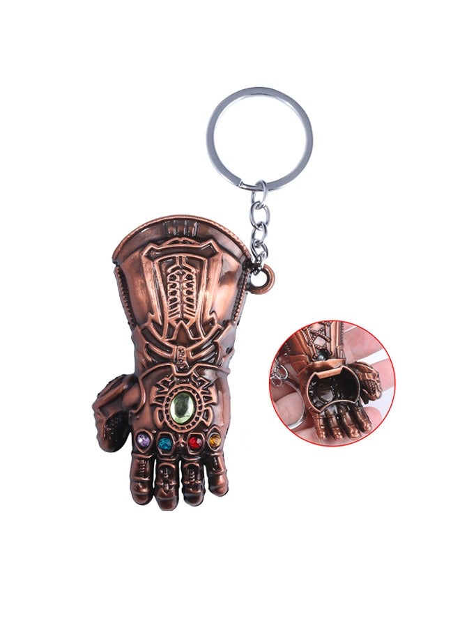 نيبمينينت 1 قطعة Manwei المنتقم Thanos التحدي فتاحة زجاجات السلسلة الرئيسية ، فتاحة زجاجات معدنية الأحمر البرونزية السلسلة الرئيسية - Image 1