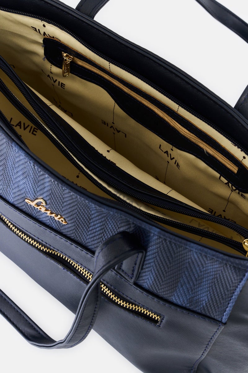 Lavie حقيبة يد بشعار العلامة التجارية للنساء، كحلي - Image 3