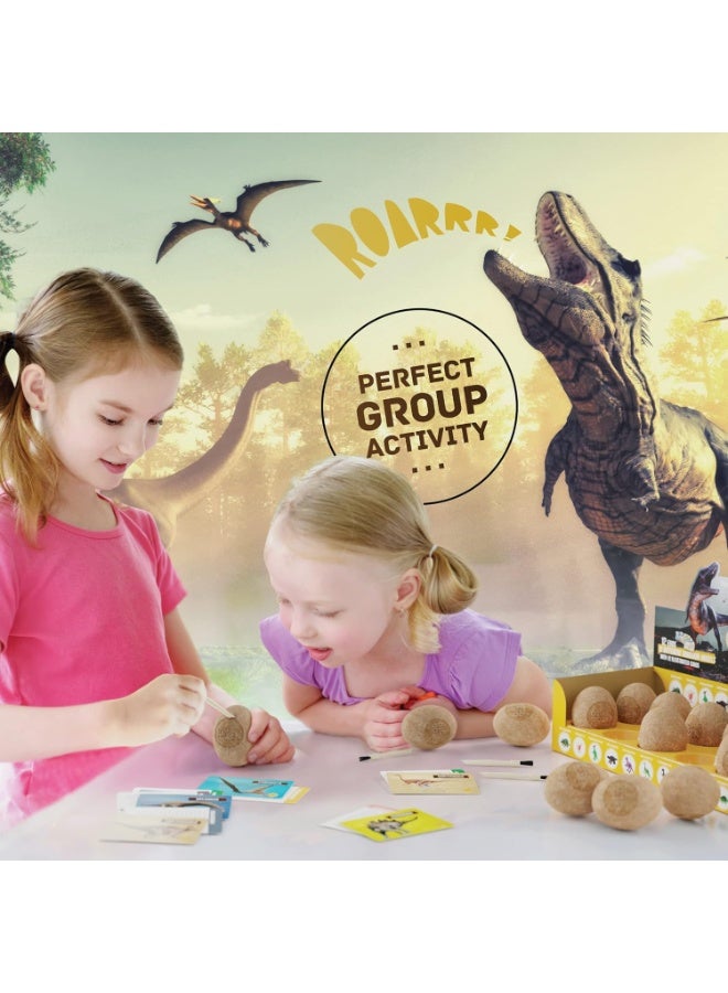 Bukela Dig a Dozen Dino Egg Kit for Kids - Dinosaur Toys Gift 3-12 Year Old - 12 Eggs & Surprise Dinosaurs - Basket Stuffers - Science STEM Activities - Boy Toy Party Gifts for Boys & Girls - Image 5