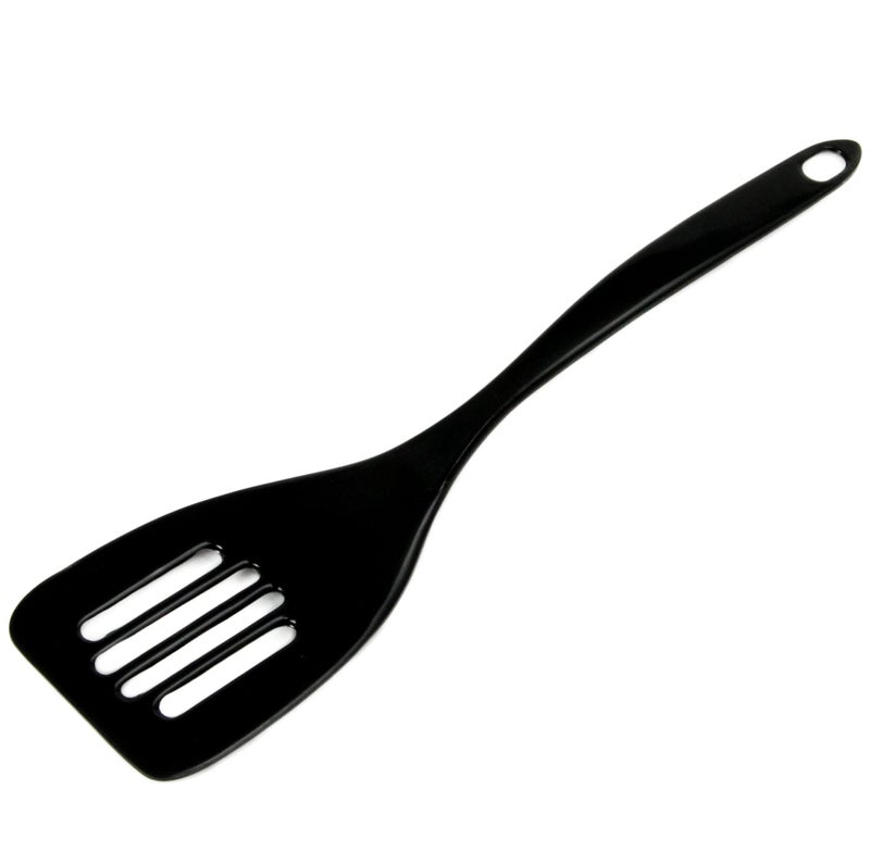 Chef Craft Basic Melamine Slotted Turner/Spatula, 11.25 inch, Black - Image 5