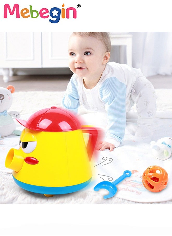 MEBEGIN - Electric Catapult Toy Set with 5 Bells and 2 Shovels, Bell Launching Toys, Monster Walker Toy with Beautiful Ringtone, 360° Rotating Toys with Unique Appearance, Creative Baby Crawling Toys, Ideal Gift for Babies, 18*20*19cm - Image 1