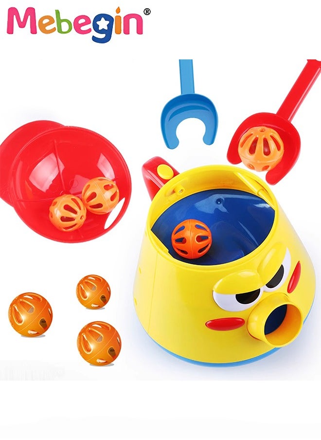 MEBEGIN - Electric Catapult Toy Set with 5 Bells and 2 Shovels, Bell Launching Toys, Monster Walker Toy with Beautiful Ringtone, 360° Rotating Toys with Unique Appearance, Creative Baby Crawling Toys, Ideal Gift for Babies, 18*20*19cm - Image 1