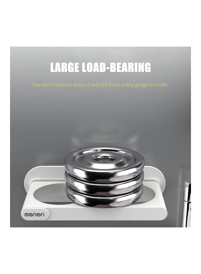 Wall Mounted Hair Dryer Hanging Rack White 22.00x10.00x14.00cm - Image 3