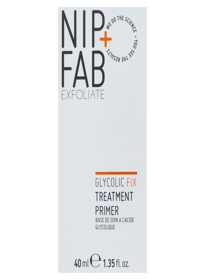 Nip+Fab Glycolic Fix Treatment Primer, Prep, Blur, Perfect Skin, Glycolic, Salicylic Acid, Niacinamide, Controls Shine, Minimizes Pores, Evens Skin Tone, Makeup Application, 1.35 Fl Oz