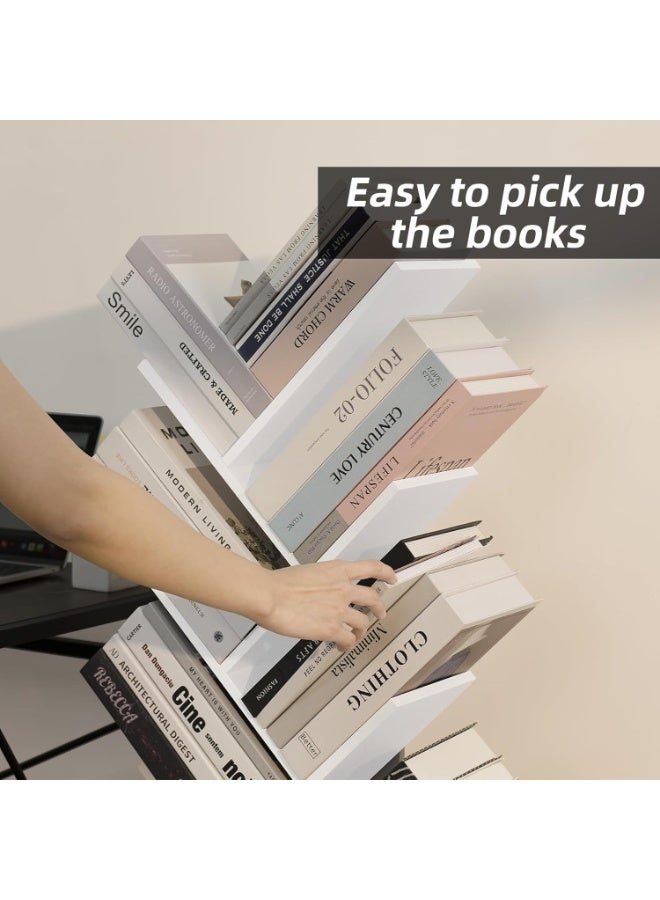 جاد وودز جاد وودز رف كتب من 8 طبقات على شكل شجرة مع درج  - Image 5