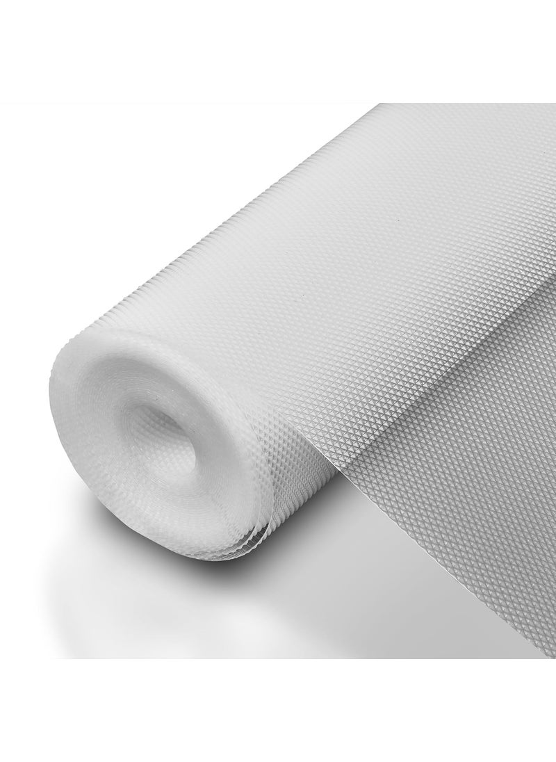 Easy Home EASYHOME Plastic Multipurpose 45Cm X 1.5M Waterproof Eva Anti Slip Mat for Kitchen,Bathroom Cabinet Kitchen Drawer Shelf Mats Liner Sheets,Non Slip Fridge Mat,Table Mat (45Cm X 1.5 Metres Roll,Clear)  - Image 1