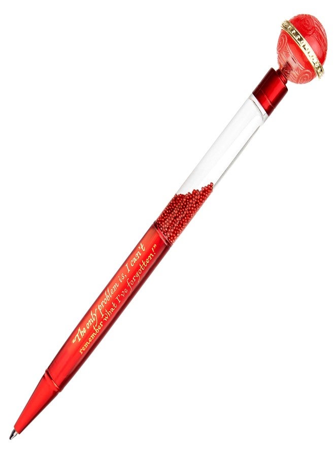 CONQUEST CON*QUEST Conquest Journals Harry Potter Remembrall Ballpoint Pen, Twist Metal, Refillable Black Ink, Resin Topper, Oil Top Barrel with Red Crystals, Officially Licensed - Image 1