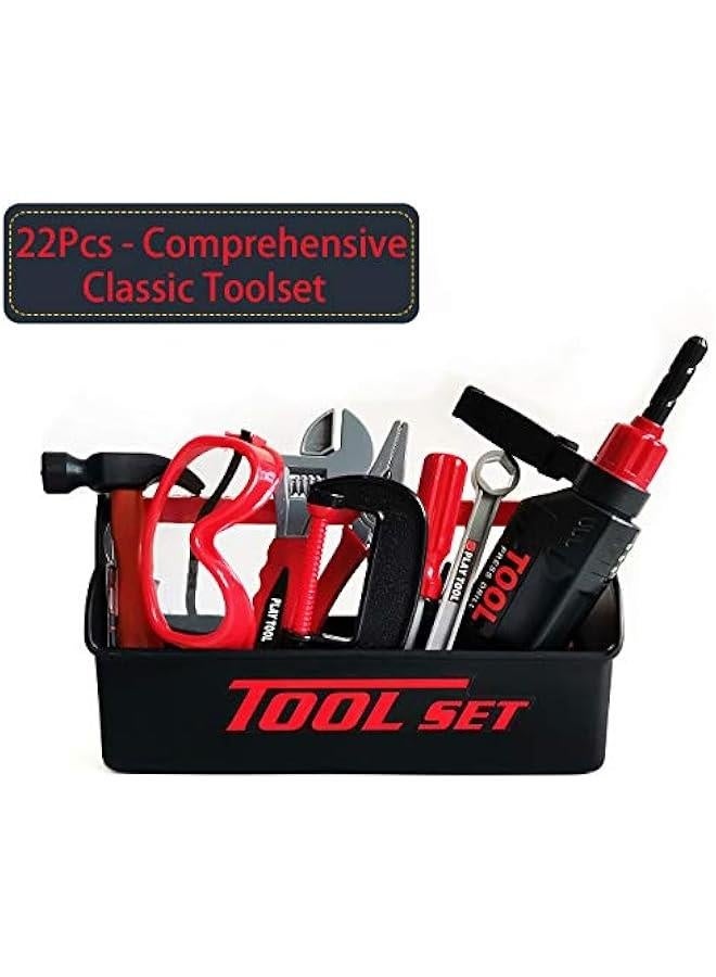 Durable Kids Tool Set Kids Play Tool , Pretend Play Construction Toy, Kids Toy Electronic Toy Drill Tool Construction Toy for Toddlers Boys Girls, Tool Kit with a Sturdy Tool Box (Manual) - Image 5