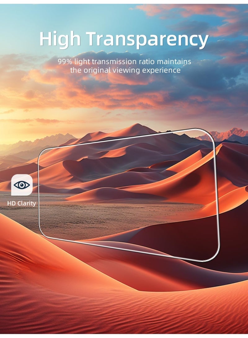 2 مجموعة فيلم حماية عدسة الشاشة لـ DJI Osmo Nano فيلم واقي من الزجاج المقوى واضح 9H فيلم مضاد للفقاعة HD مقاوم للغبار والخدش لـ DJI Osmo Nano كاميرا عدسة وحماية الشاشة - Image 5