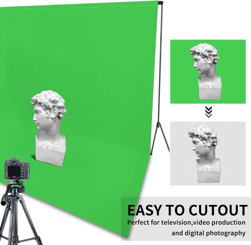 بادوم خلفية تصوير بادوم 10×20 قدم (3×6 متر) أخضر بلون صلب، استوديو تصوير، شاشة عالية الكثافة قابلة للطي للتصوير الفيديو والتلفزيون (نسيج غير لامع عاكس) - Image 4