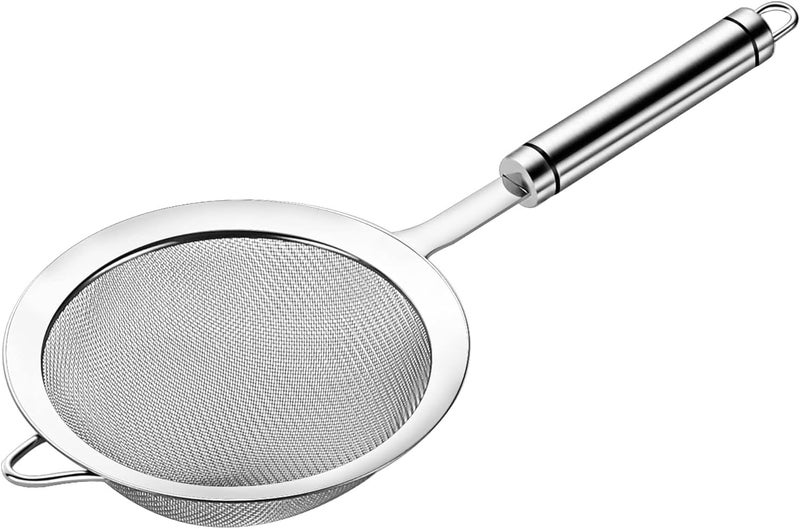 ToolHouse Stainless Steel Fine Mesh Filter, Kitchen Strainer Sieve for Flour, Tea, Powder with Ergonomic Handle, Rust-Proof & Dishwasher Safe - Image 1