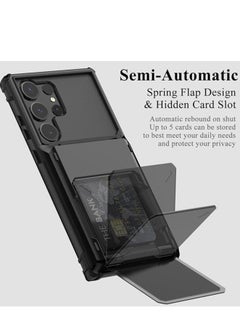 General Samsung Galaxy S23 Ultra S23 Plus S23 Case Double Layer AntiSlip Case for Galaxy S23 Ultra S23 Plus S23 with Hidden Card Slot 5 Card  - Image 2