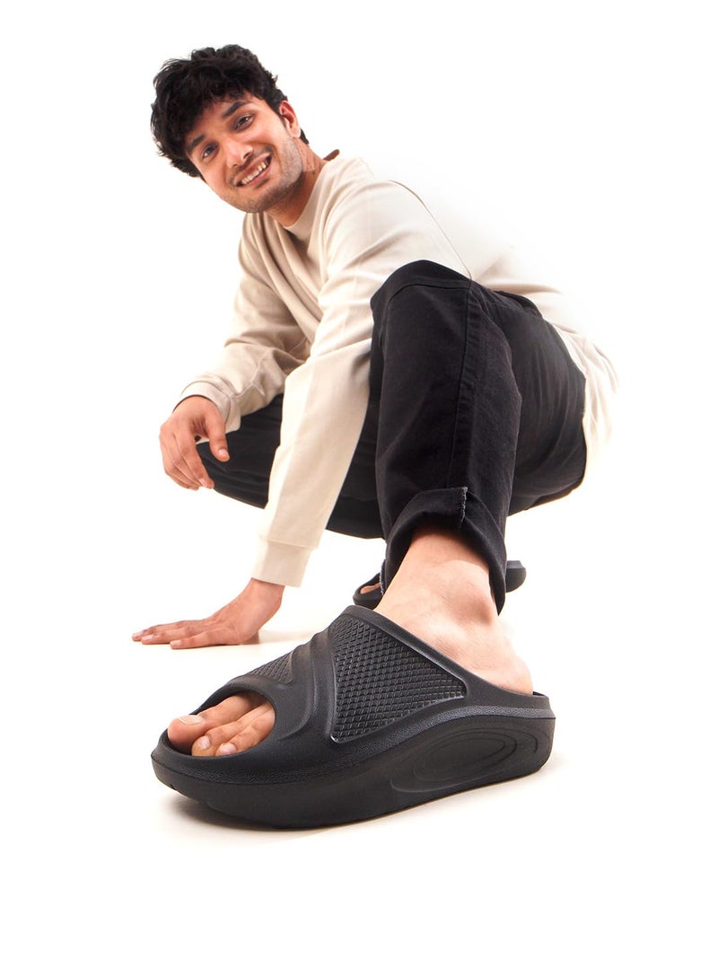 Bacca Bucci Floats—Ultra Lightweight EVA Slides for Men Black UK 9 - Image 2