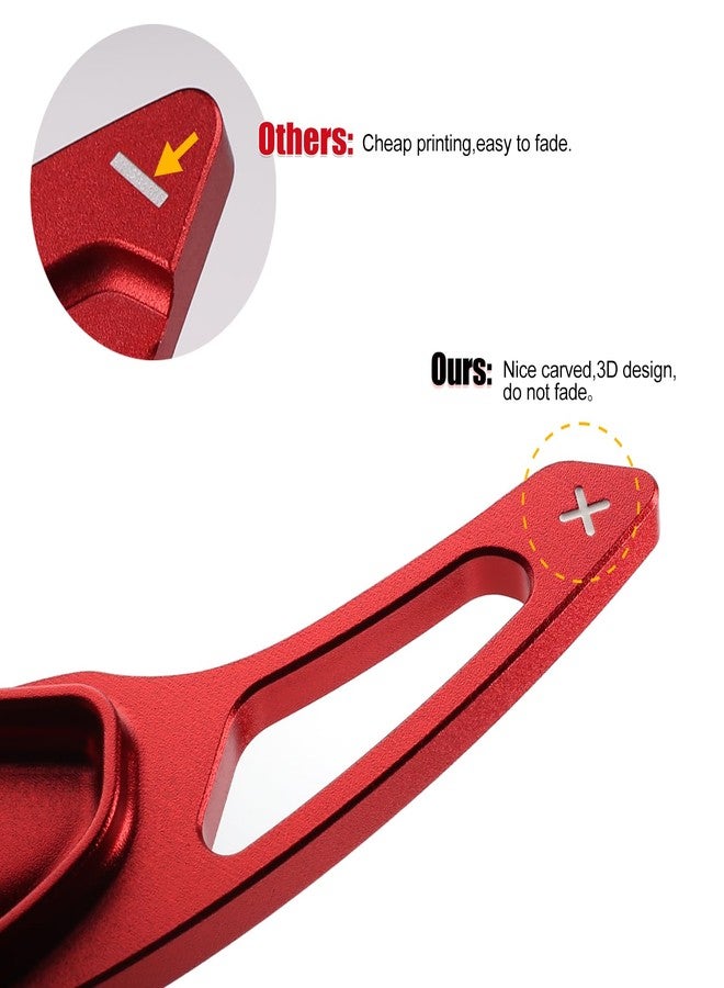 Thenice ثينيس متوافق مع هوندا سيفيك بدالات نقل الحركة من سبائك الألمنيوم، تمديد بدالات النقل لجيل 11 سيفيك 2022-2026، أكورد/سي آر-في 2023-2026 (أحمر) - Image 5