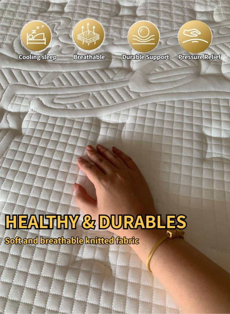 Aden Mattress with Pocket Spring and Memory Foam for Pressure Relief, Motion Isolation, Edge Support, Medium Firm Mattress in a Box,120*200*20cm - Image 5