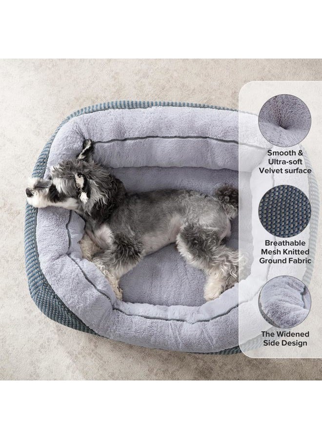 INVENHO Small Dog Bed Washable Orthopedic Calming Warming Durable Pet Bed with Anti-Slip Bottom - Image 2