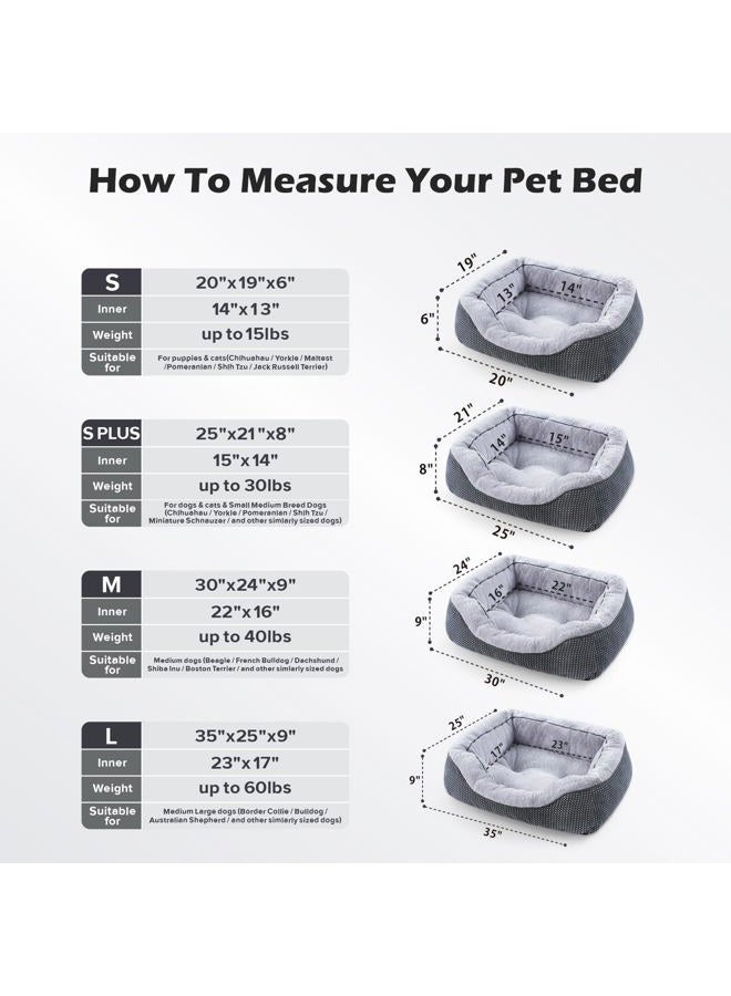 INVENHO Small Dog Bed Washable Orthopedic Calming Warming Durable Pet Bed with Anti-Slip Bottom - Image 5