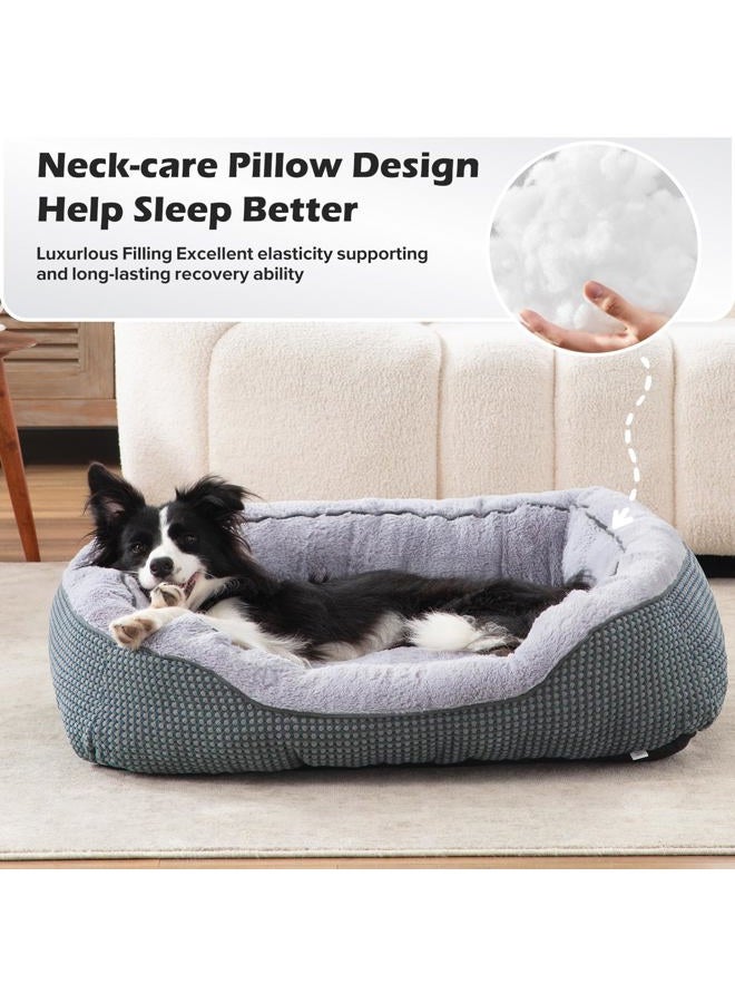 INVENHO Small Dog Bed Washable Orthopedic Calming Warming Durable Pet Bed with Anti-Slip Bottom - Image 3