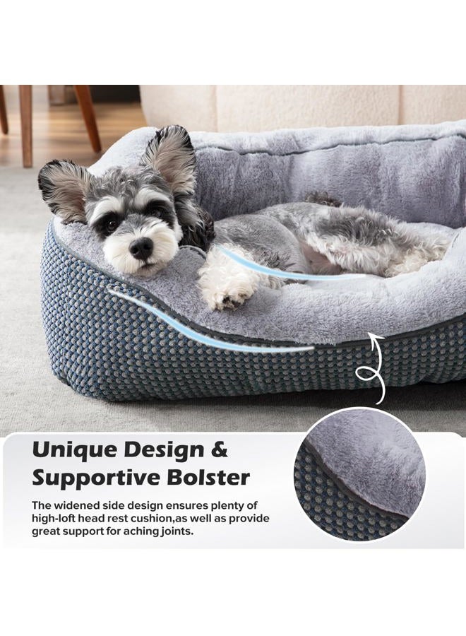 INVENHO Small Dog Bed Washable Orthopedic Calming Warming Durable Pet Bed with Anti-Slip Bottom - Image 4