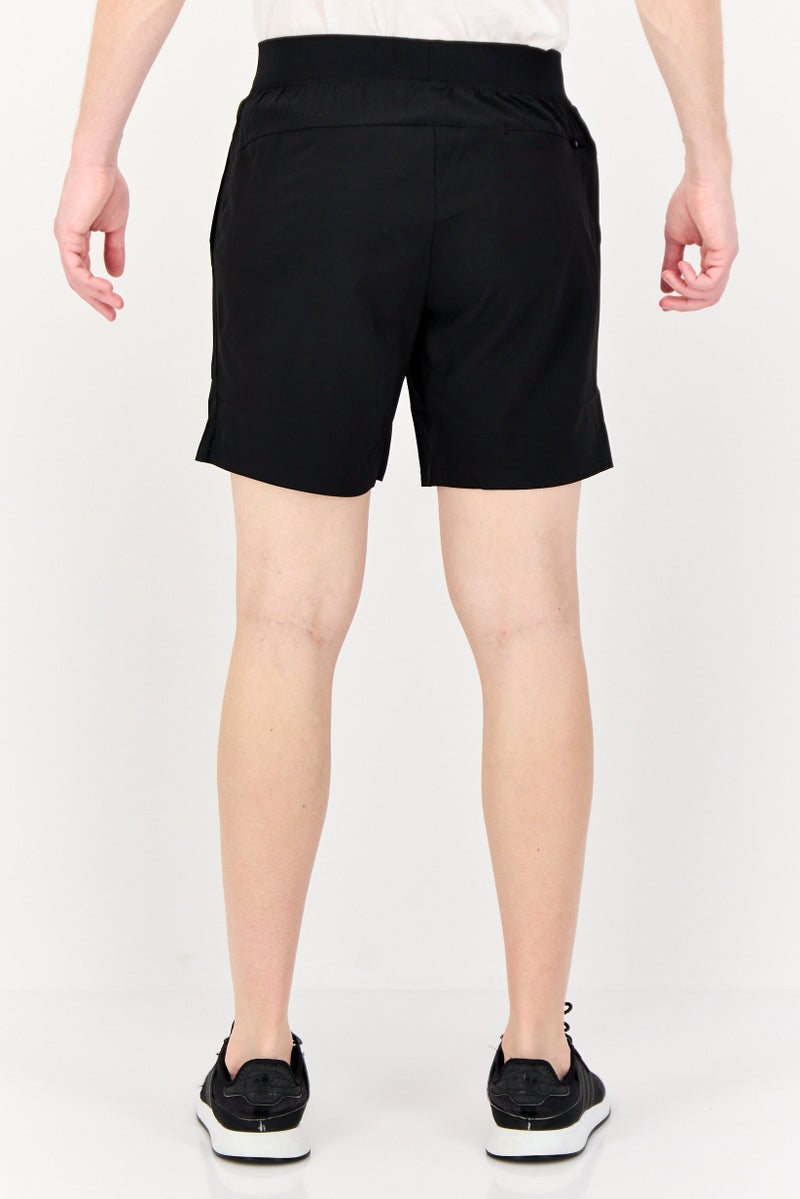 SKECHERS Men Sportswear Fit Brand Logo Outdoor Shorts, Black  - Image 3