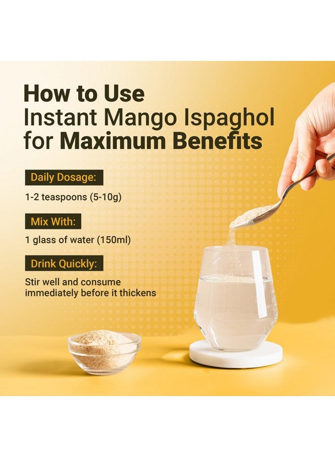 Hemani Instant Psyllium Husk Ispaghol 100g | Mango Flavored On-The-Go Fiber Supplement | Supports Digestive Health | Add to Water for a Refreshing Drink - Image 4