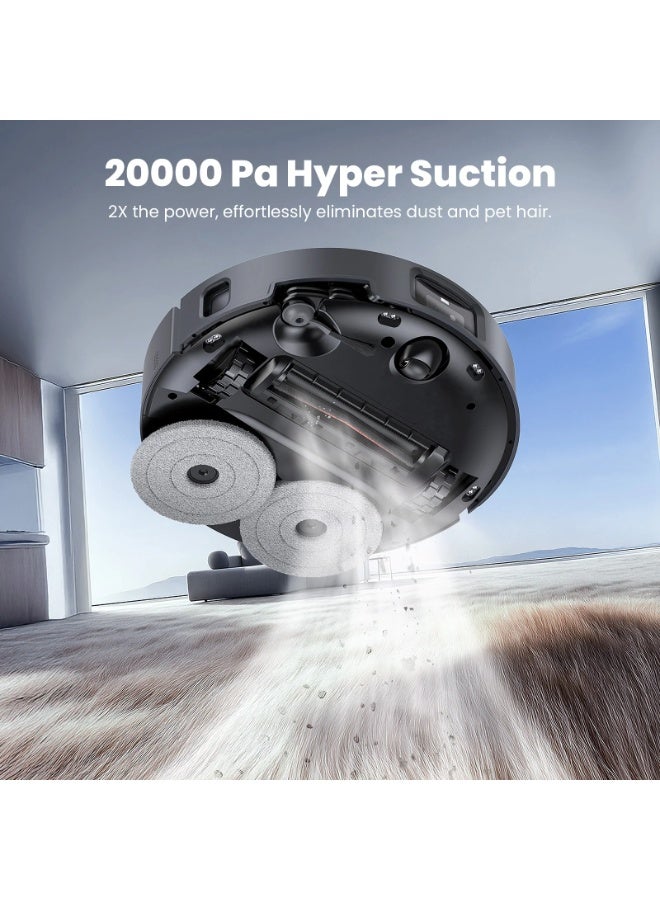Jonr X1 Max Robot Vacuum and Mop | LiDAR Navigation | Self-Empty & Auto Mop Wash - Image 3