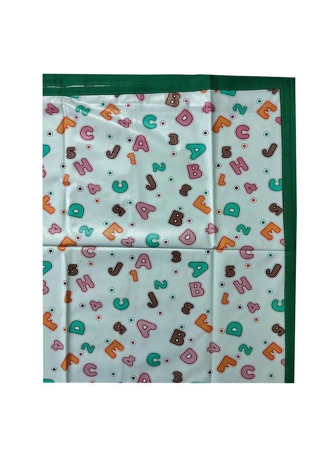 Ecosoft Plastic Sheetpvc Sheet For Kidsrubber Sheet For Babiesbed Wetting Protector(90 X 135 Cm) (Green Abc123)  - Image 3