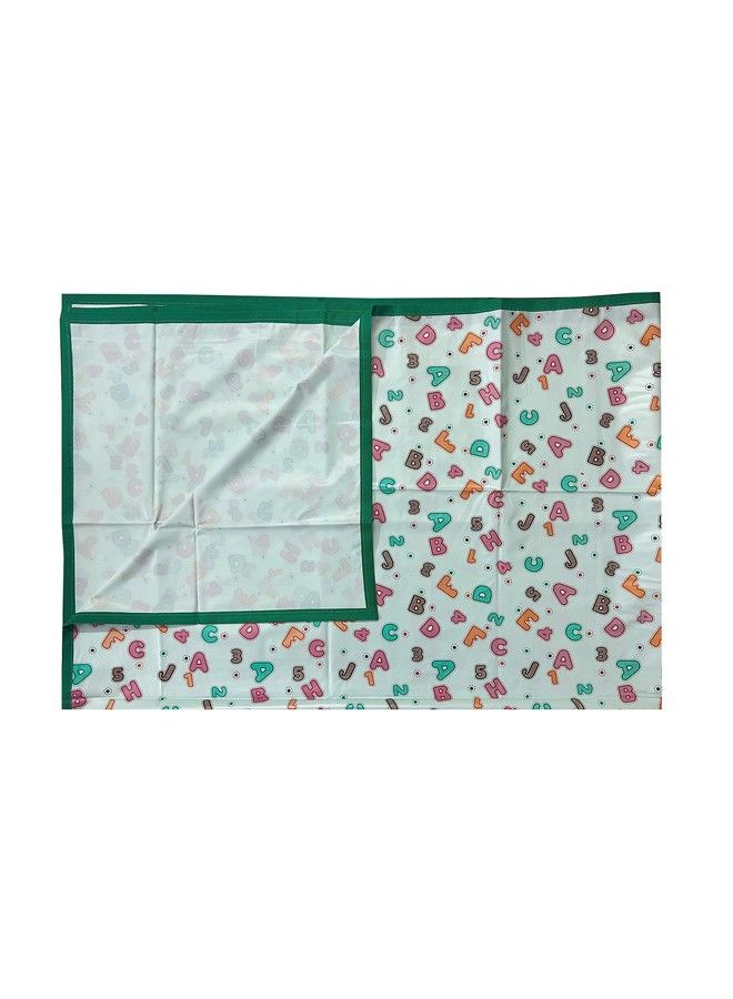 Ecosoft Plastic Sheetpvc Sheet For Kidsrubber Sheet For Babiesbed Wetting Protector(90 X 135 Cm) (Green Abc123)  - Image 5