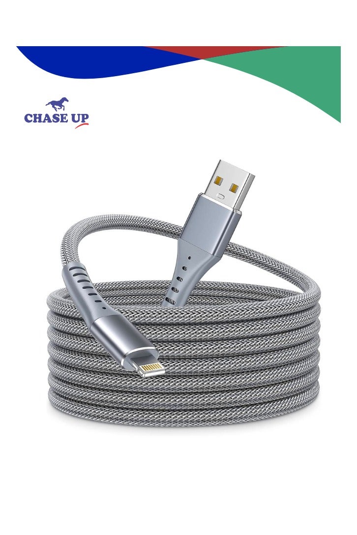 Chase Up Phone Charger Cable 3M Fast Charger Lightning Cable MFi Certified Phone Charging Cable Long Phone Cable for iPhone 14 13 12 11 Pro Max XR XS X 8 7 Plus 6s 6 SE - Image 1