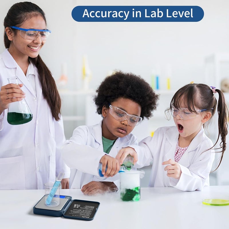 Vitafit ميزان الذهب الرقمي المحمول – آلة وزن المجوهرات Gripit للأشياء الصغيرة – ميزان صغير مدمج، دقيق، ومتين للقياسات الدقيقة (أزرق) - Image 3