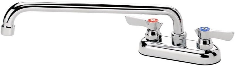 Krowne Metal 11412L Replacement Faucet for Bar Sinks - Deck Mount with 12" Spout